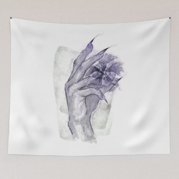 Item preview, FLORAL EYE HAND PURPLE designed and sold by melyverso.