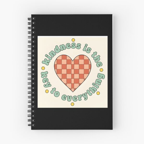 Item preview, Kindness Is The Key To Everything Retro Checkered Heart Sticker designed and sold by FestivityFinds.