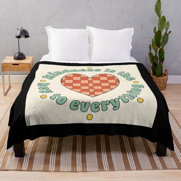 Item preview, Kindness Is The Key To Everything Retro Checkered Heart Sticker designed and sold by FestivityFinds.