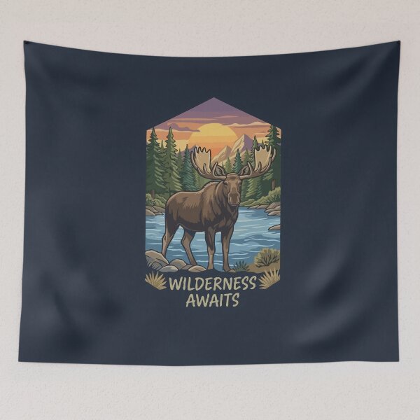 Item preview, Wilderness Awaits Moose designed and sold by Catzura.