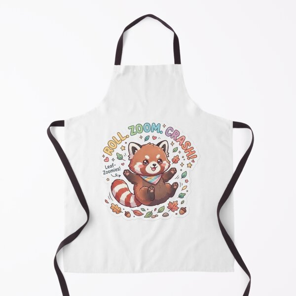 Item preview, Cute Kawaii Roll Zoom Crash Red Panda Sticker | Anime Style Leaf-Zoomies Chibi Art | Playful Autumn Sticker designed and sold by Chipkooo.