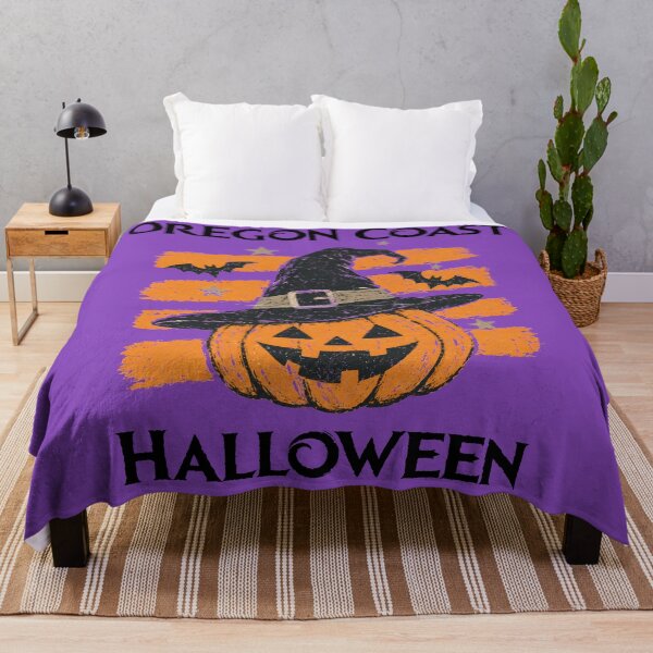 Item preview, Oregon Coast Halloween Retro Jack O Lantern with Bats designed and sold by WigOutlet.