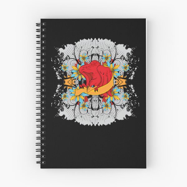 Item preview, Red Bird Perched Among Blue And Yellow Flowers designed and sold by Adquid.