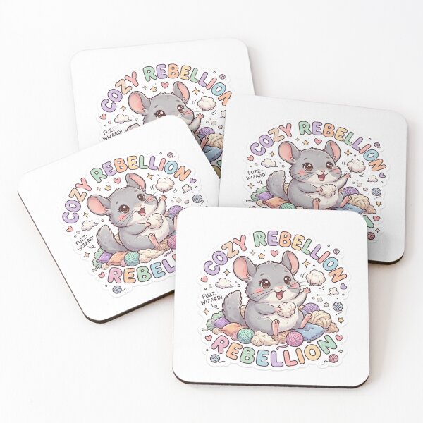 Item preview, Cute Kawaii Cozy Rebellion Chinchilla Sticker | Anime Style Fuzz-Wizard Chibi Art | Crafting Sticker designed and sold by Chipkooo.