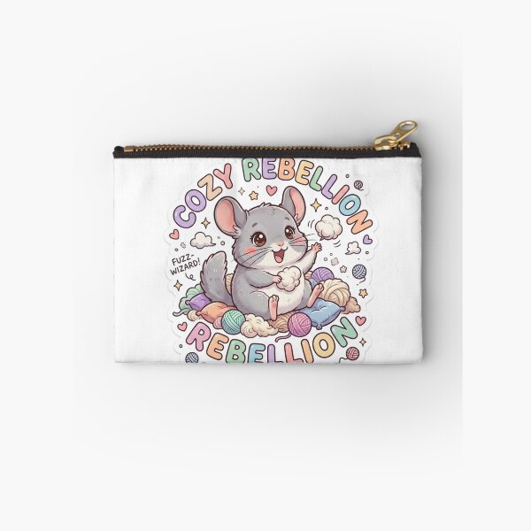 Item preview, Cute Kawaii Cozy Rebellion Chinchilla Sticker | Anime Style Fuzz-Wizard Chibi Art | Crafting Sticker designed and sold by Chipkooo.