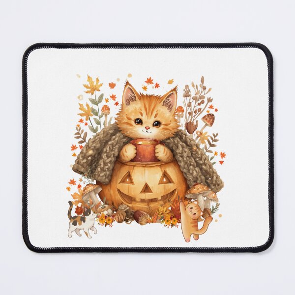 Item preview, Cute Autumn Kittens Pumpkin Spice designed and sold by VibranPalette.