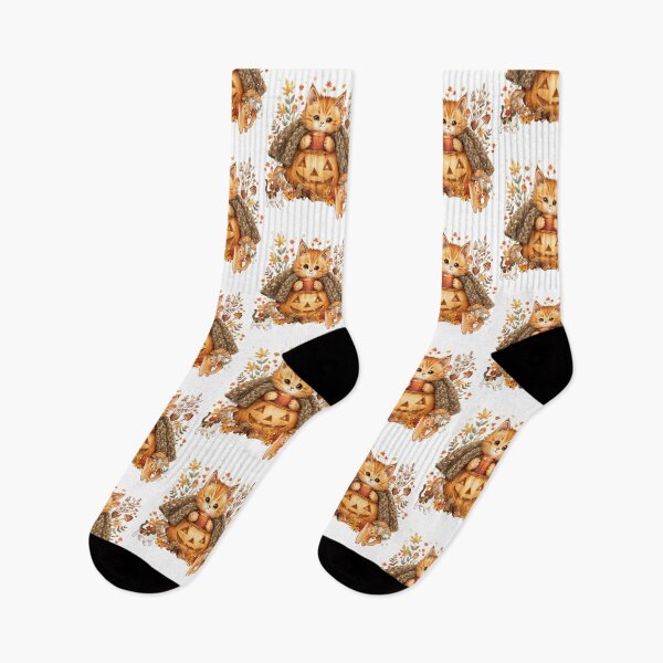 Item preview, Cute Autumn Kittens Pumpkin Spice designed and sold by VibranPalette.