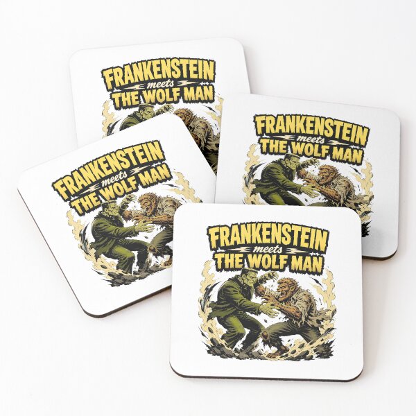 Item preview, Frankenstein Meets The Wolf Man Classic Horror designed and sold by Love-bloock.