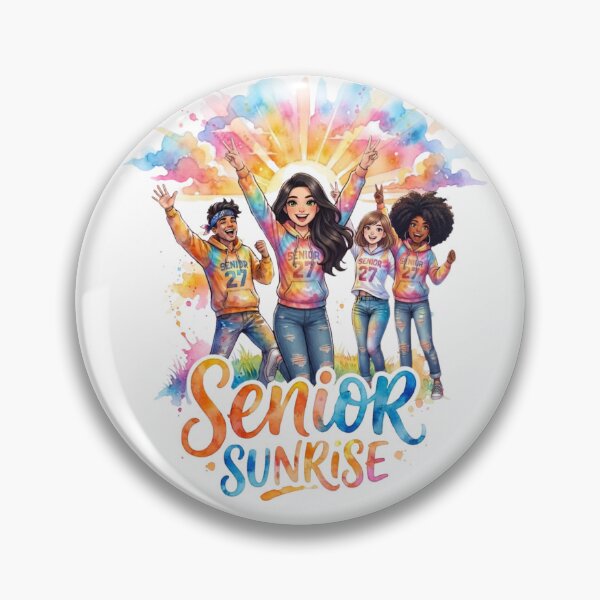Item preview, Watercolor Senior Sunrise 2027 Group Graduation  designed and sold by VibranPalette.