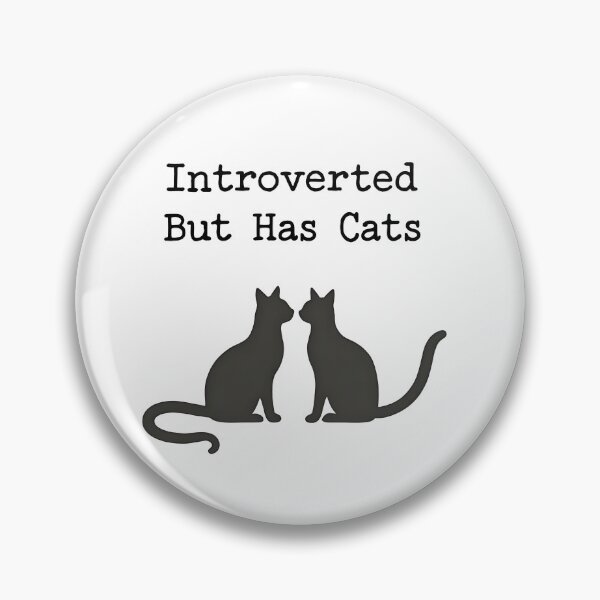 Item preview, introverted but has cat for cat lover designed and sold by Panya-Design.