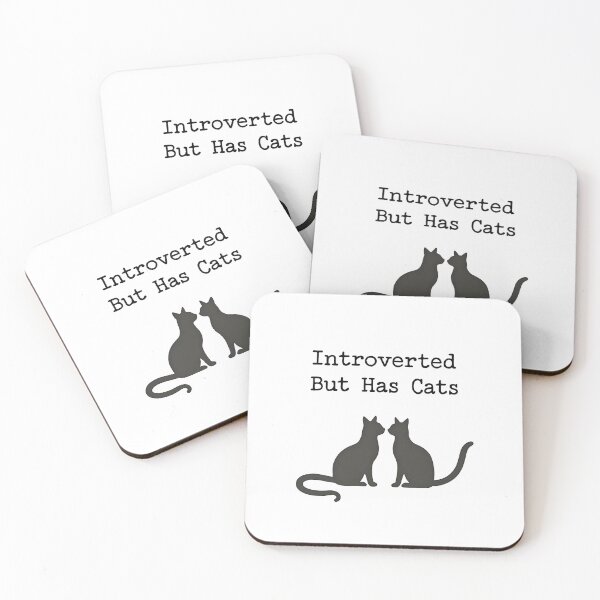 Item preview, introverted but has cat for cat lover designed and sold by Panya-Design.