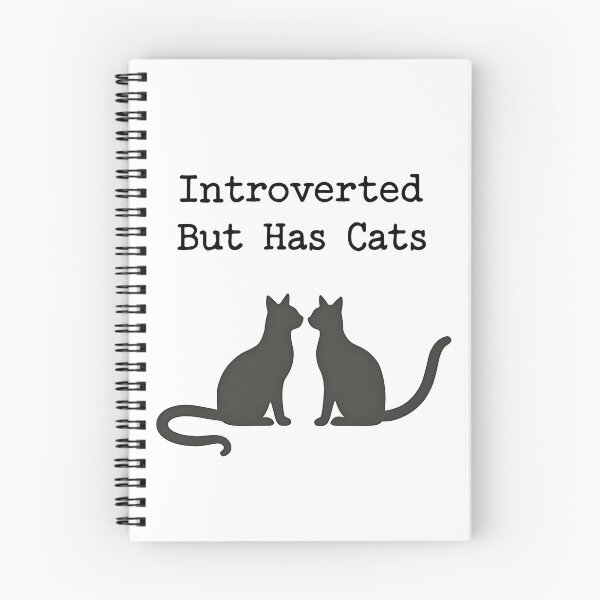 Item preview, introverted but has cat for cat lover designed and sold by Panya-Design.