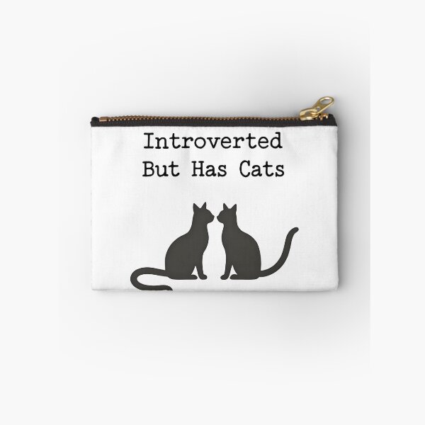 Item preview, introverted but has cat for cat lover designed and sold by Panya-Design.