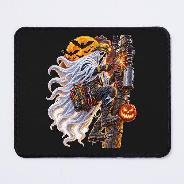 Item preview, Ghost Lineman Halloween Electrical Nightmare designed and sold by juliorivera46.