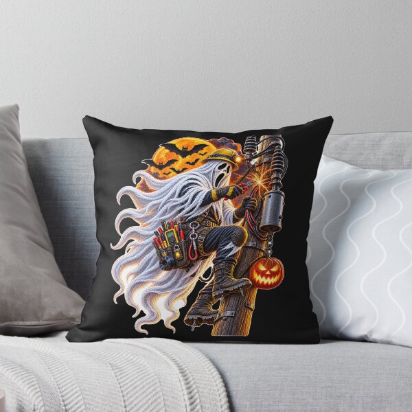 Item preview, Ghost Lineman Halloween Electrical Nightmare designed and sold by juliorivera46.