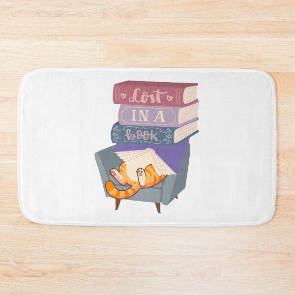 Item preview, Lost In A Book Cute Ginger Cat Reading Cozy Book Lover Shirt designed and sold by BellabdO.