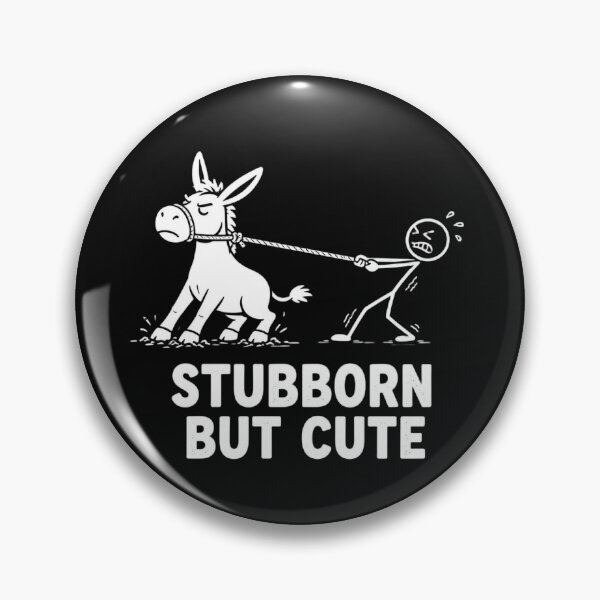 Item preview, Stubborn But Cute Donkey  designed and sold by Wildlife2021.