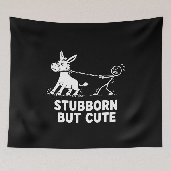 Item preview, Stubborn But Cute Donkey  designed and sold by Wildlife2021.