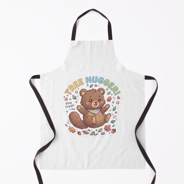 Item preview, Cute Kawaii Tree Hugger Bear Sticker | Anime Style Pine Fresh Chibi Art | Playful Autumn Sticker designed and sold by Chipkooo.