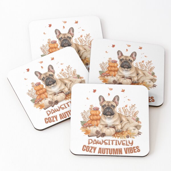 Item preview, Cozy French Bulldog Autumn Vibes designed and sold by VibranPalette.