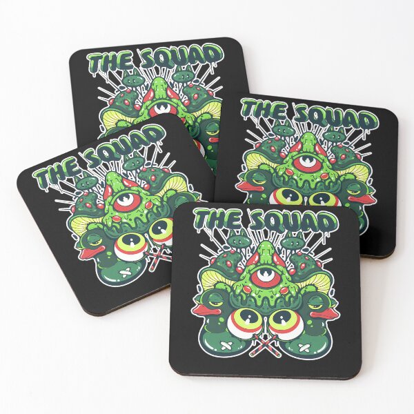 Item preview, Trippy Green Mushrooms Eyeballs And Ducks Pattern designed and sold by Adquid.