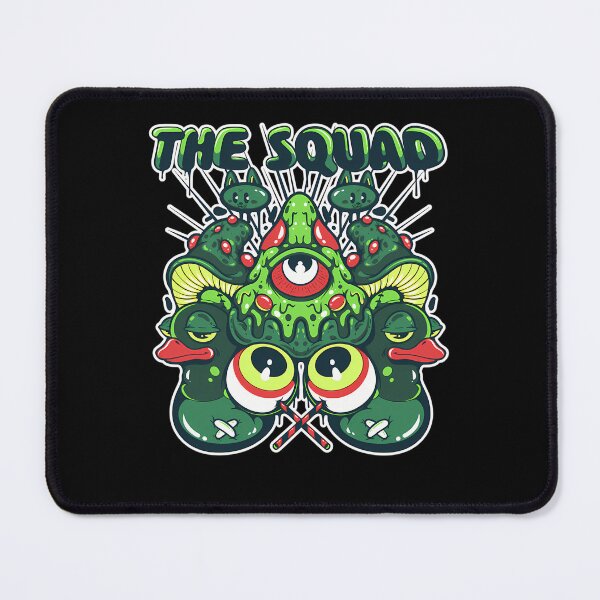 Item preview, Trippy Green Mushrooms Eyeballs And Ducks Pattern designed and sold by Adquid.