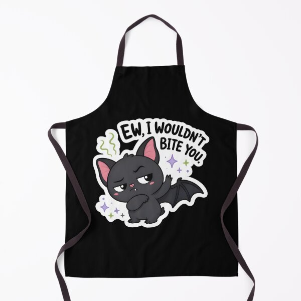Item preview, Ew I Wouldn't Bite You Funny Bat Kawaii Halloween Quote Sticker designed and sold by FestivityFinds.