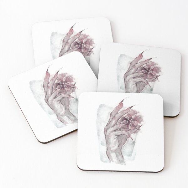 Item preview, FLORAL EYE HAND BURGUNDY designed and sold by melyverso.