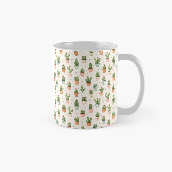 Item preview, Tiny Cactus Garden Cute Succulent Cottagecore Pattern designed and sold by RJACreative.