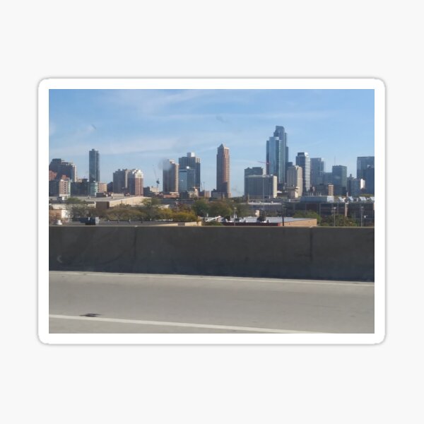 Chicago Skyline From Afar Sticker