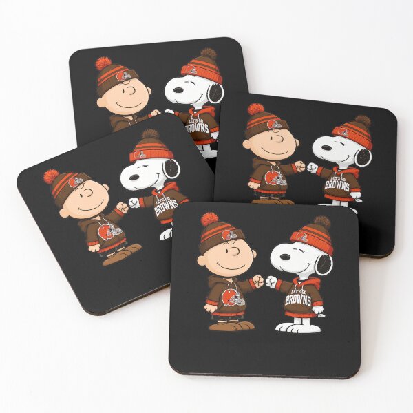 Item preview, Charlie Brown Snoopy Clevelandd Browns Fist Bump designed and sold by fizzstocmathepa.