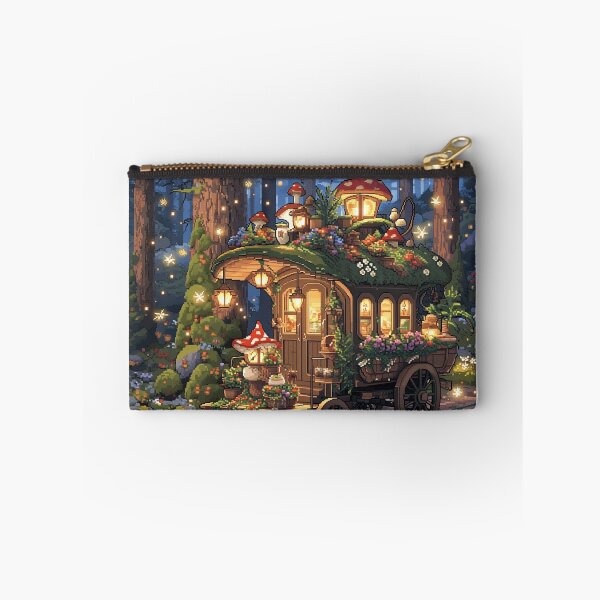 Item preview, Enchanted Forest Tea Caravan Pixel Art designed and sold by NijiWorld.
