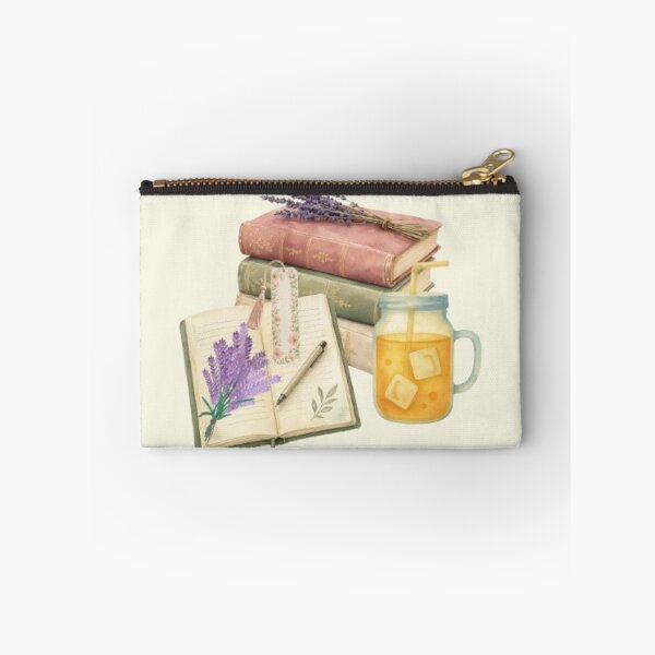 Item preview, Cottagecore Vintage Books Lavender Journal Mason Jar designed and sold by Akira Design Store.