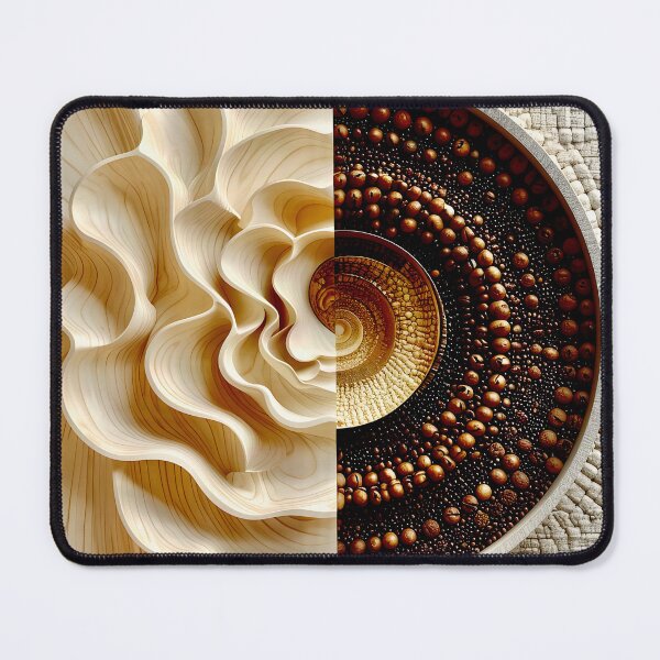Item preview, Harmonious Textures and Patterns in Brown and Gold designed and sold by Vicky Brago-Mitchell®.