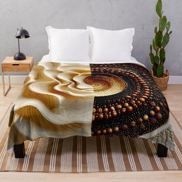 Item preview, Harmonious Textures and Patterns in Brown and Gold designed and sold by Vicky Brago-Mitchell®.