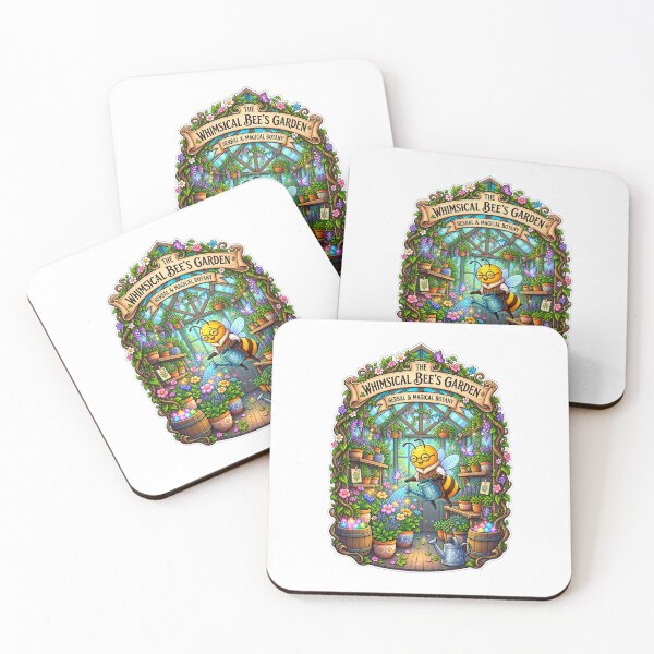Item preview, Whimsical Bee’s Garden | Magical Botanical Greenhouse | Cute Bee Gardener designed and sold by MrDev.