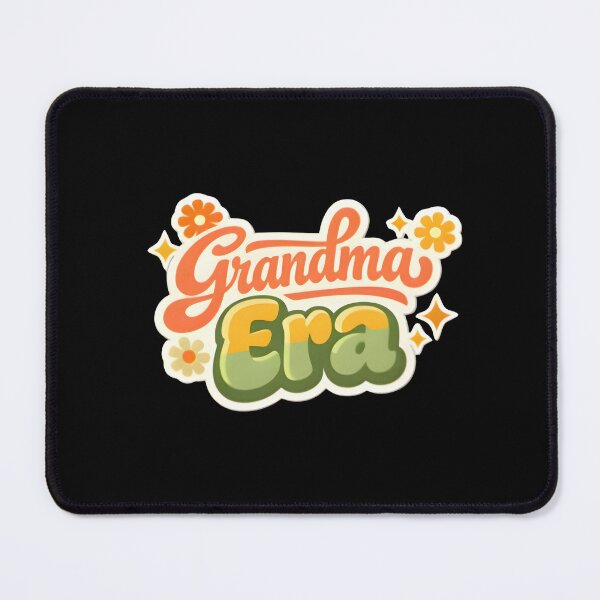 Item preview, In My Grandma Era Retro 70s Floral Groovy Typography Sticker designed and sold by FestivityFinds.