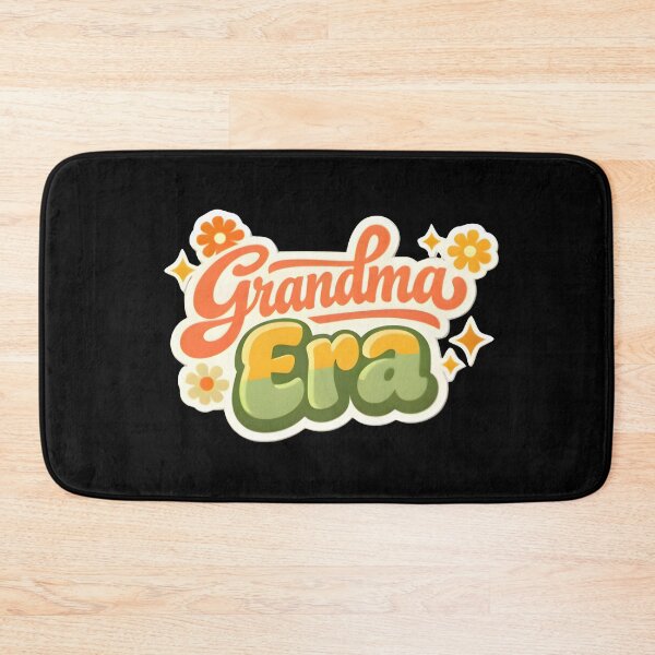 Item preview, In My Grandma Era Retro 70s Floral Groovy Typography Sticker designed and sold by FestivityFinds.