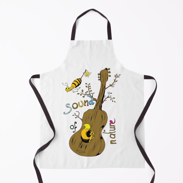 Item preview, Wooden Acoustic Guitar With Squirrel Inside Soundhole And Bee Flying designed and sold by TheMithangelo.