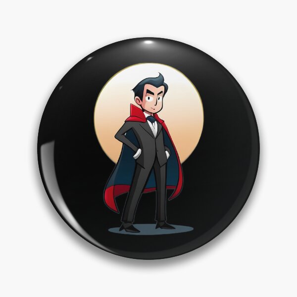 Item preview, Young Man Wearing Black Suit And Red Cloak Standing In Front Of Full Moon designed and sold by TheMithangelo.