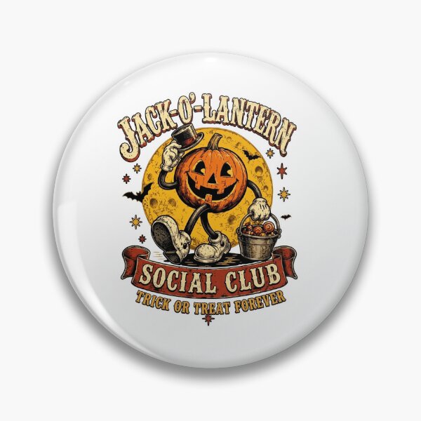 Item preview, Vintage Halloween Shirt, Jack O Lantern Social Club Tee, Retro Pumpkin T Shirt, Trick or Treat Shirt, Halloween Party designed and sold by flory-baff-mint.