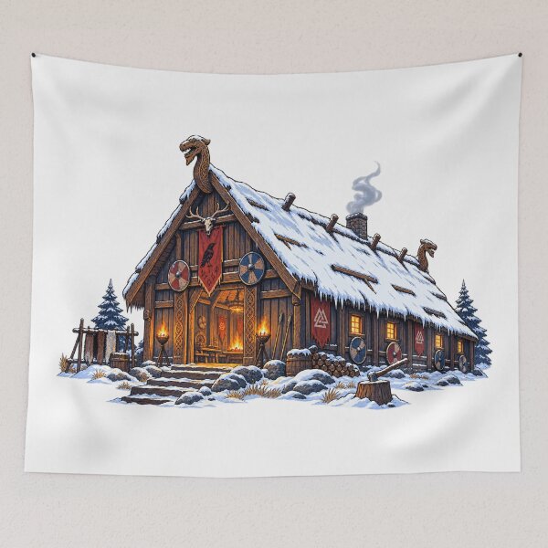 Item preview, Viking Longhouse designed and sold by optimusprime39.