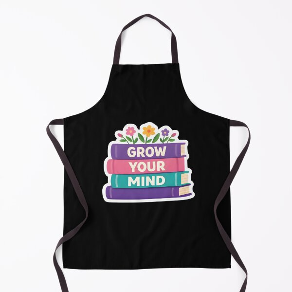Item preview, Grow Your Mind Books Floral Reading Motivational Quote Sticker designed and sold by FestivityFinds.