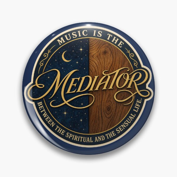 Item preview, Beethoven Quote: Music is the mediator between the spiritual and the sensual life - Dark Academia Classical Music Philosophical Art designed and sold by DoReMiStudio.