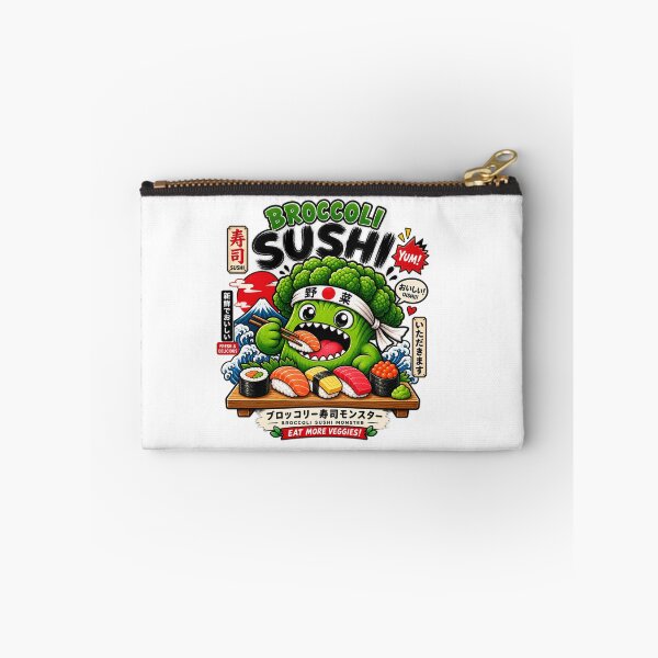 Item preview, Broccoli Sushi Monster – Cute Japanese Sushi Food Monster designed and sold by edikartt.