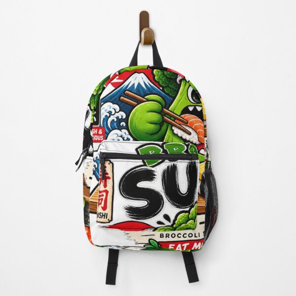 Item preview, Broccoli Sushi Monster – Cute Japanese Sushi Food Monster designed and sold by edikartt.