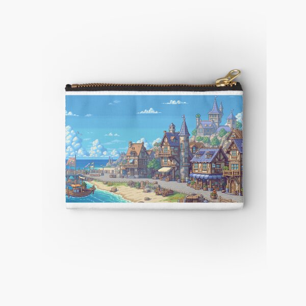 Item preview, Seaside Fantasy Town Pixel Art designed and sold by NijiWorld.