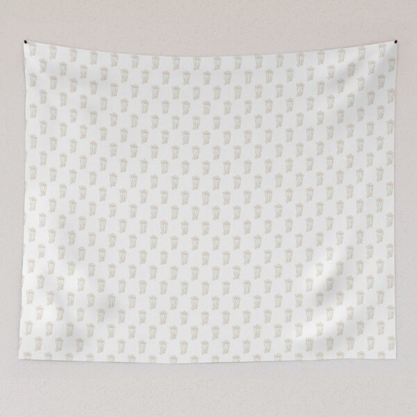 Item preview, popcorn - small talk - brown aqua designed and sold by Stephanie Fiona Design.