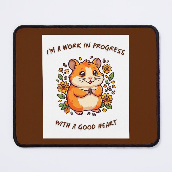 Item preview, I’m A Work In Progress Hamster designed and sold by amusefullife.
