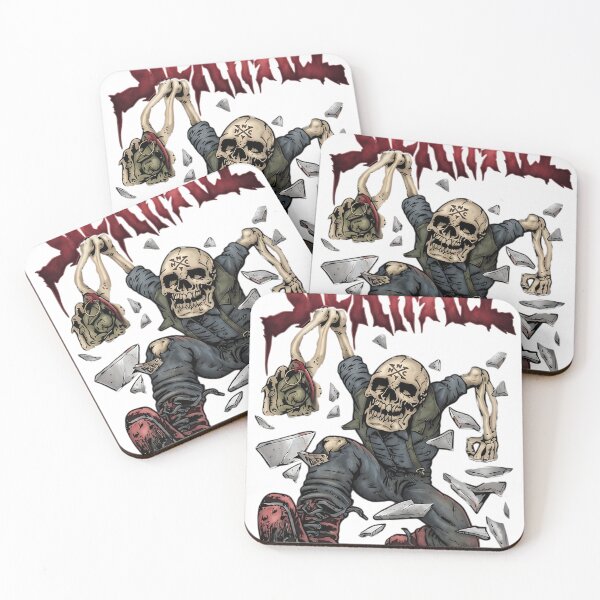 Item preview, Vintage Red Typography Punk Rock Skull designed and sold by ArcanaGlowCraft.